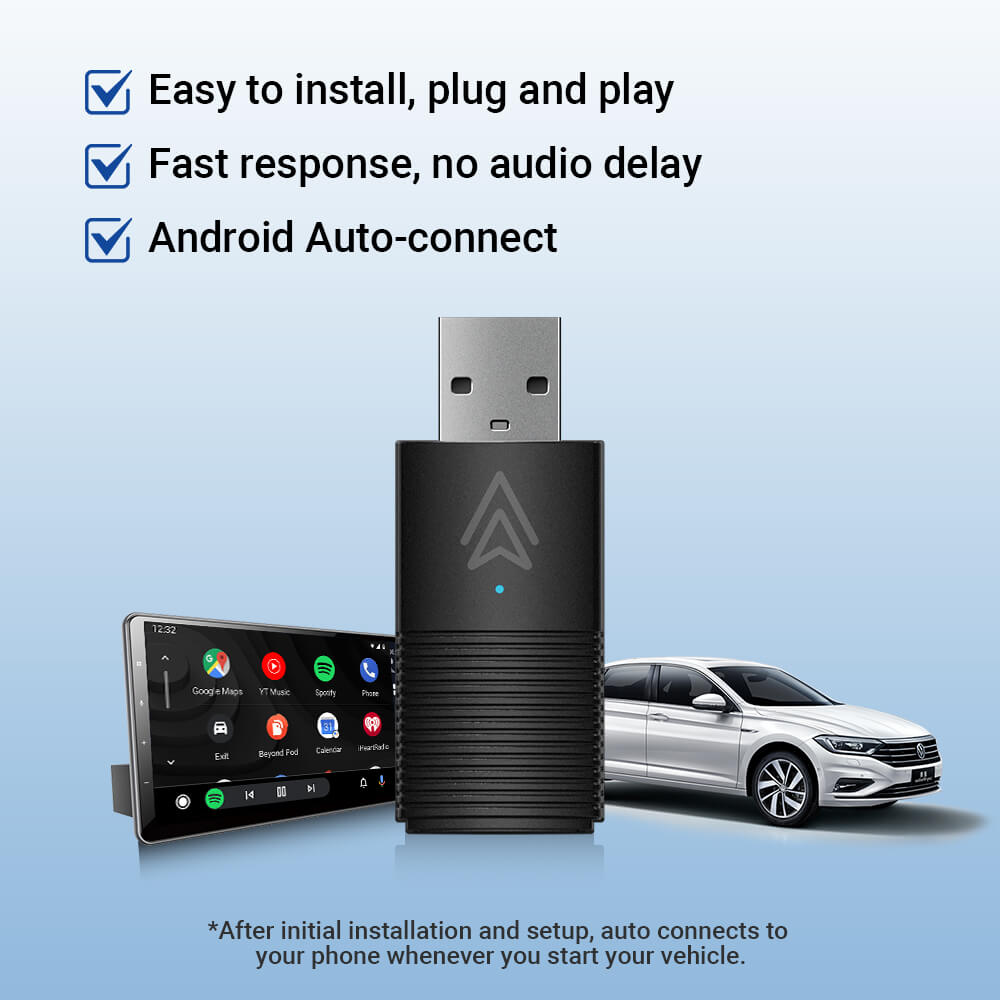 (🆕Limitare Gli Sconti)Ottocast® Mini Wireless Adattatore 2-in-1 CarPlay e Android Auto