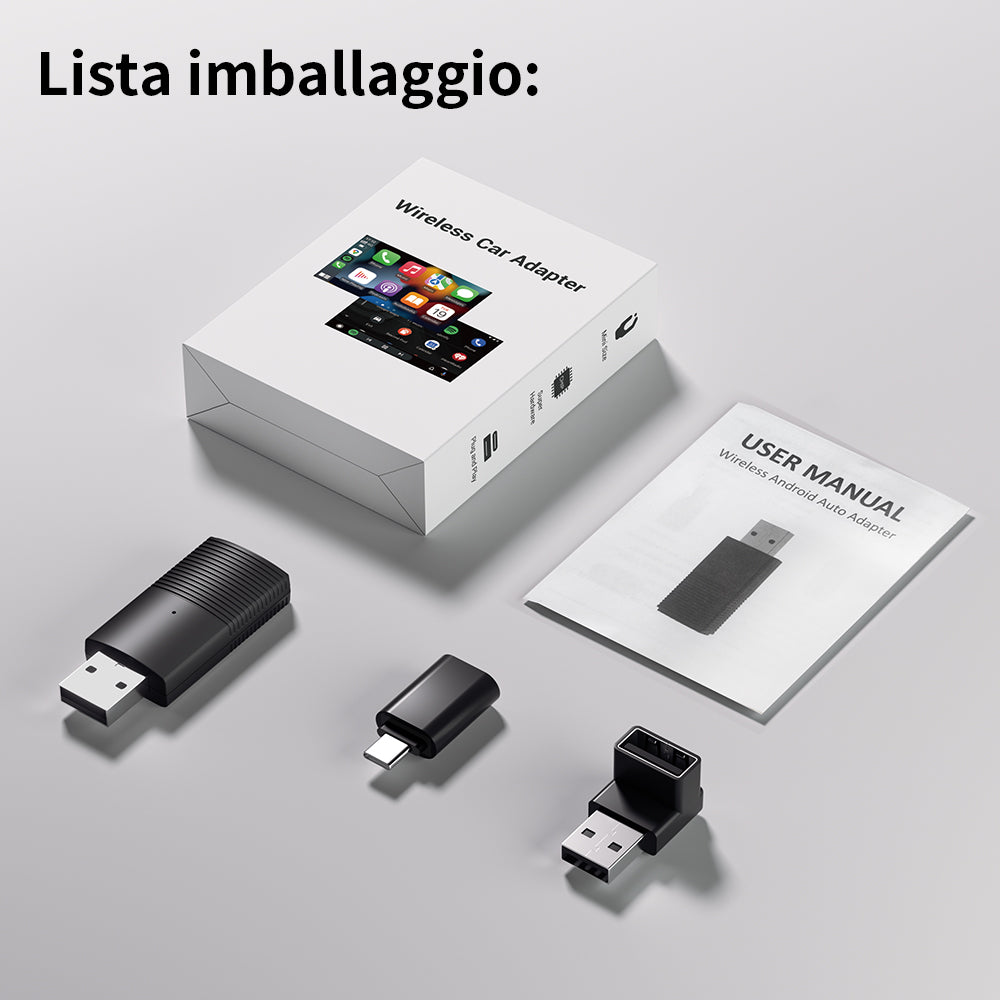 (🆕Sconto a Tempo Limitato) Ottocast®IT Mini Adattatore Wireless CarPlay/Android Auto
