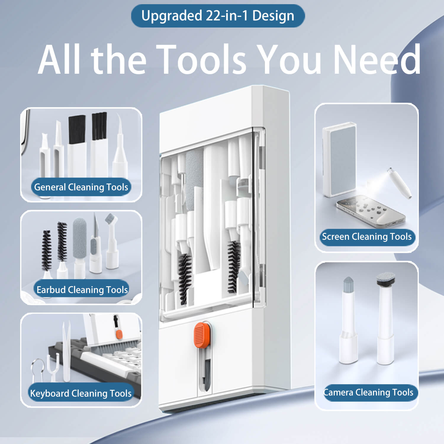 Kit di pulizia per elettronica 22 in 1