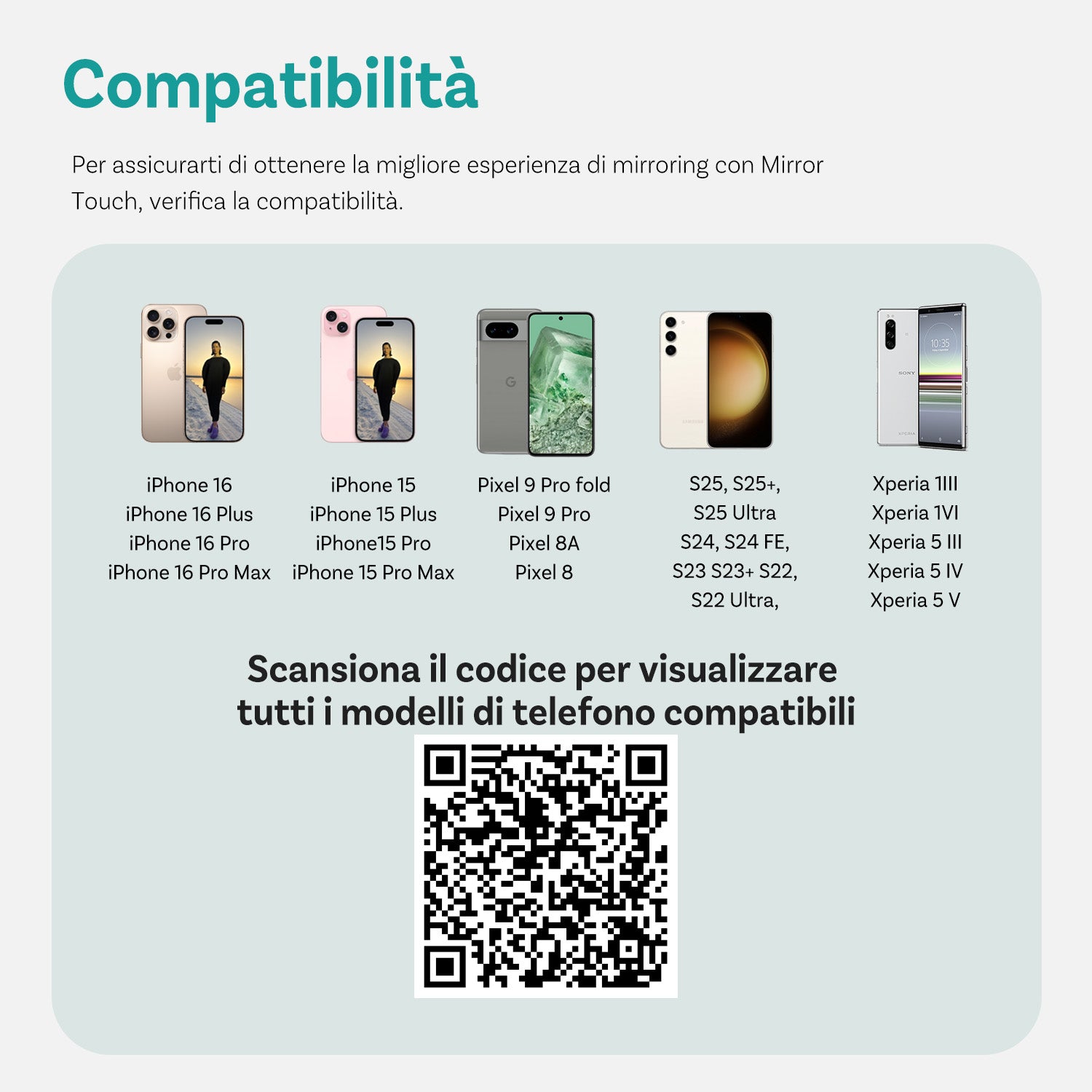 Ottocast® Mirror Touch Adattatore Wireless CarPlay