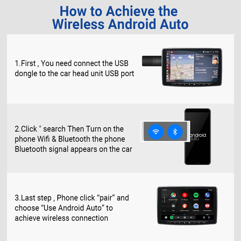 (🆕Limitare Gli Sconti)Ottocast® Mini Wireless Adattatore 2-in-1 CarPlay e Android Auto