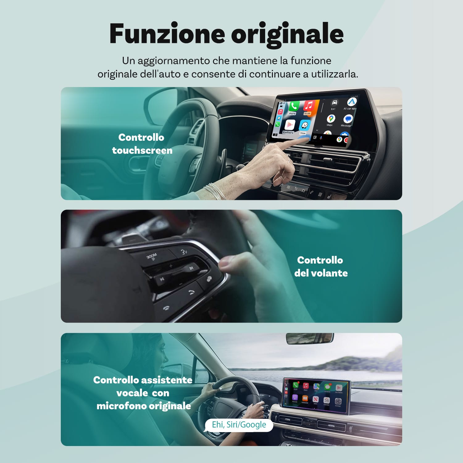 (🎉Black Friday Saldi estivi 55% di sconto) Ottocast Mini Wireless CarPlay/Android Auto Adattatore