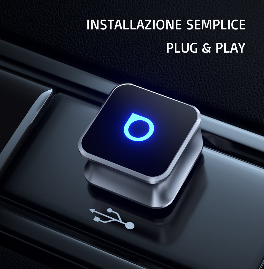 OTTOCAST® Mini Cube 3.0 Wireless CarPlay and Android Auto Adapter