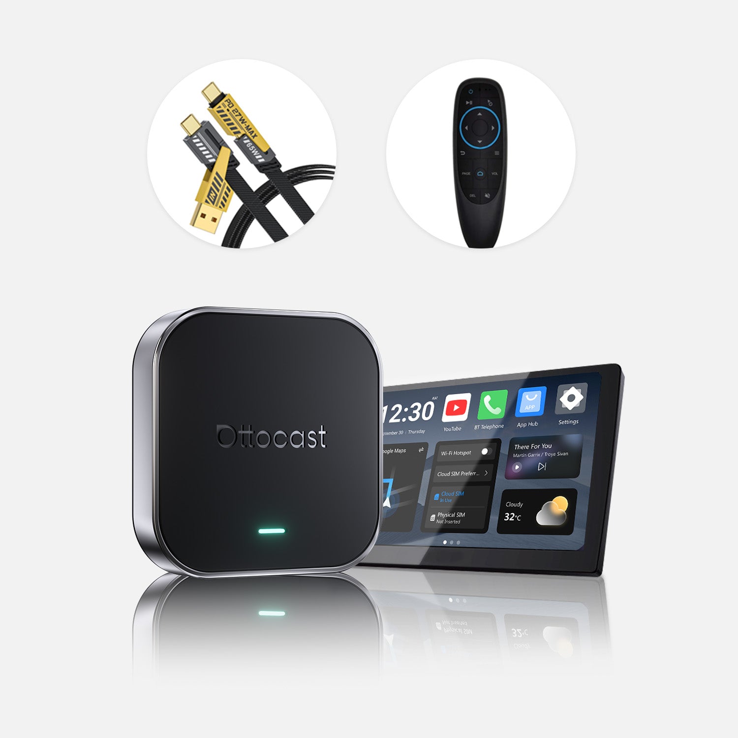 Ottocast® OttoAibox E2 CarPlay AI Box