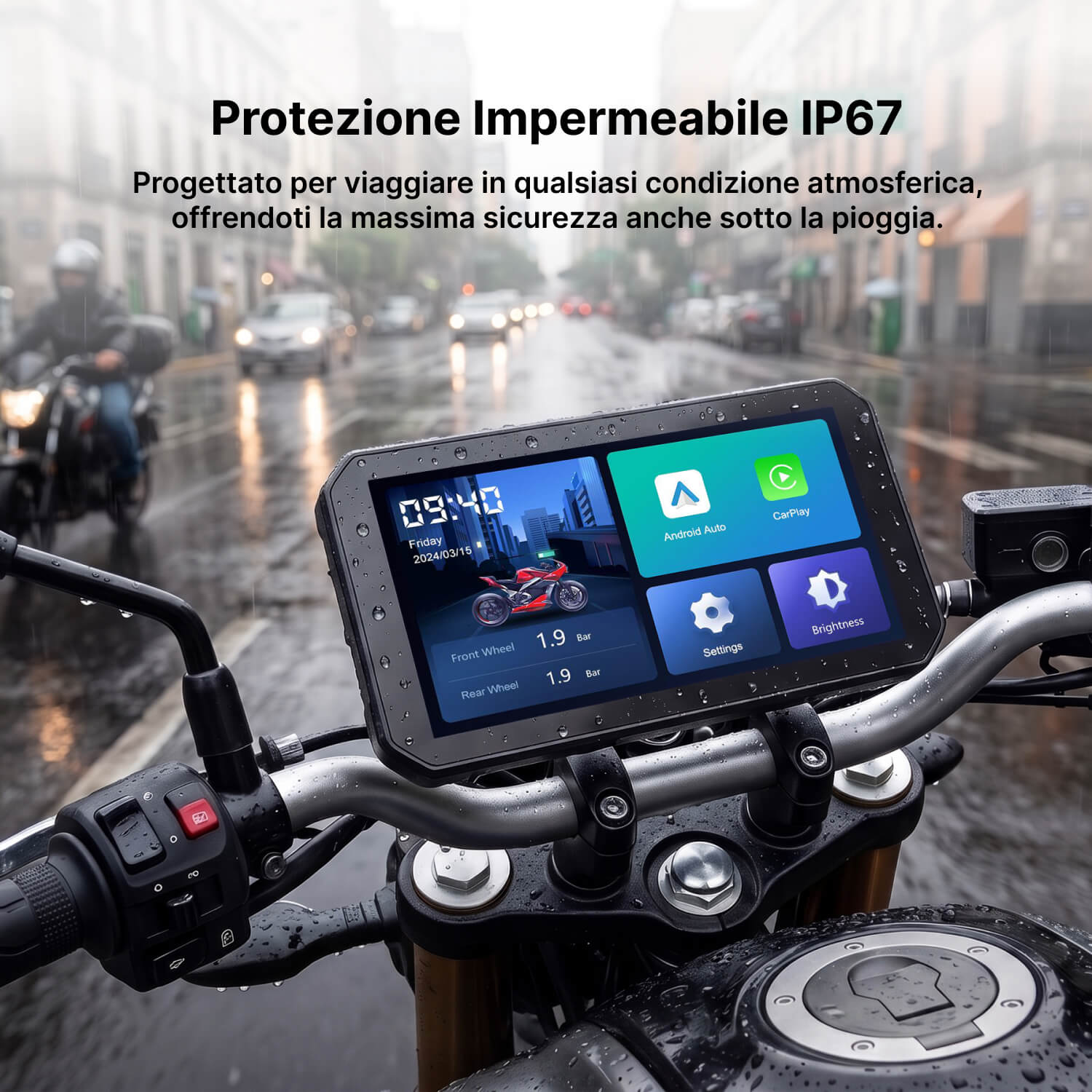 Display per Moto Ottocast da 5 Pollici
