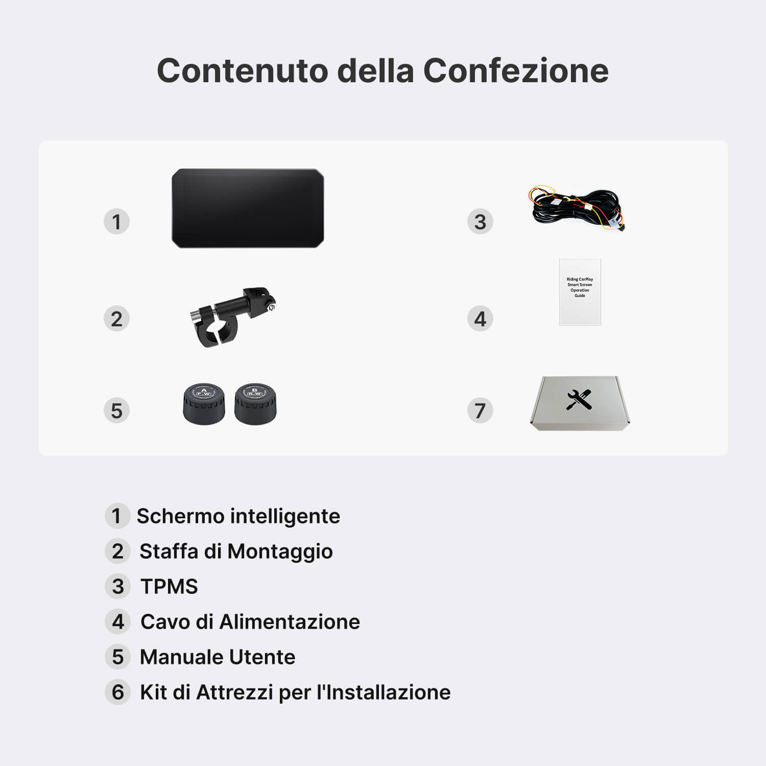 Display per Moto Ottocast da 5 Pollici