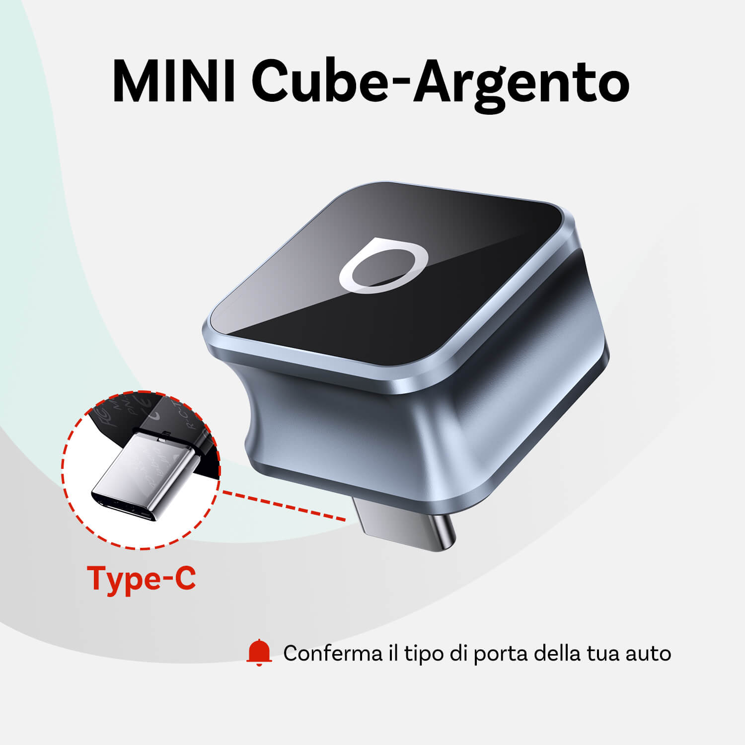 OTTOCAST® Mini Cube 3.0 Adattatore Wireless CarPlay e Android Auto