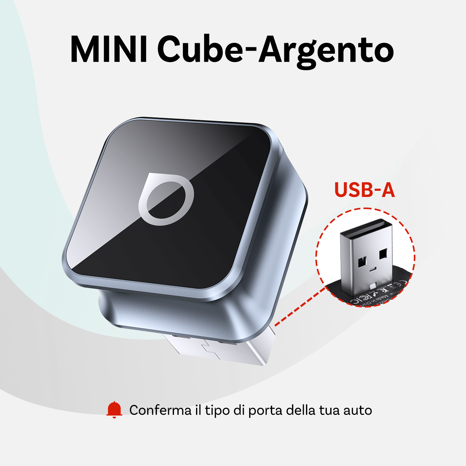 OTTOCAST® Mini Cube 3.0 Adattatore Wireless CarPlay e Android Auto