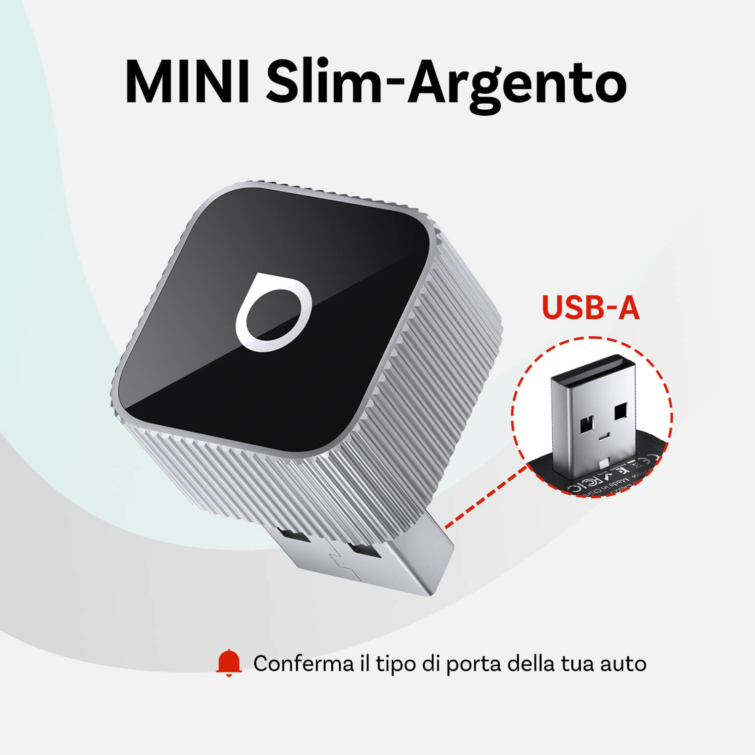 Ottocast® Mini Slim 3.0 Adattatore Wireless CarPlay e Android Auto