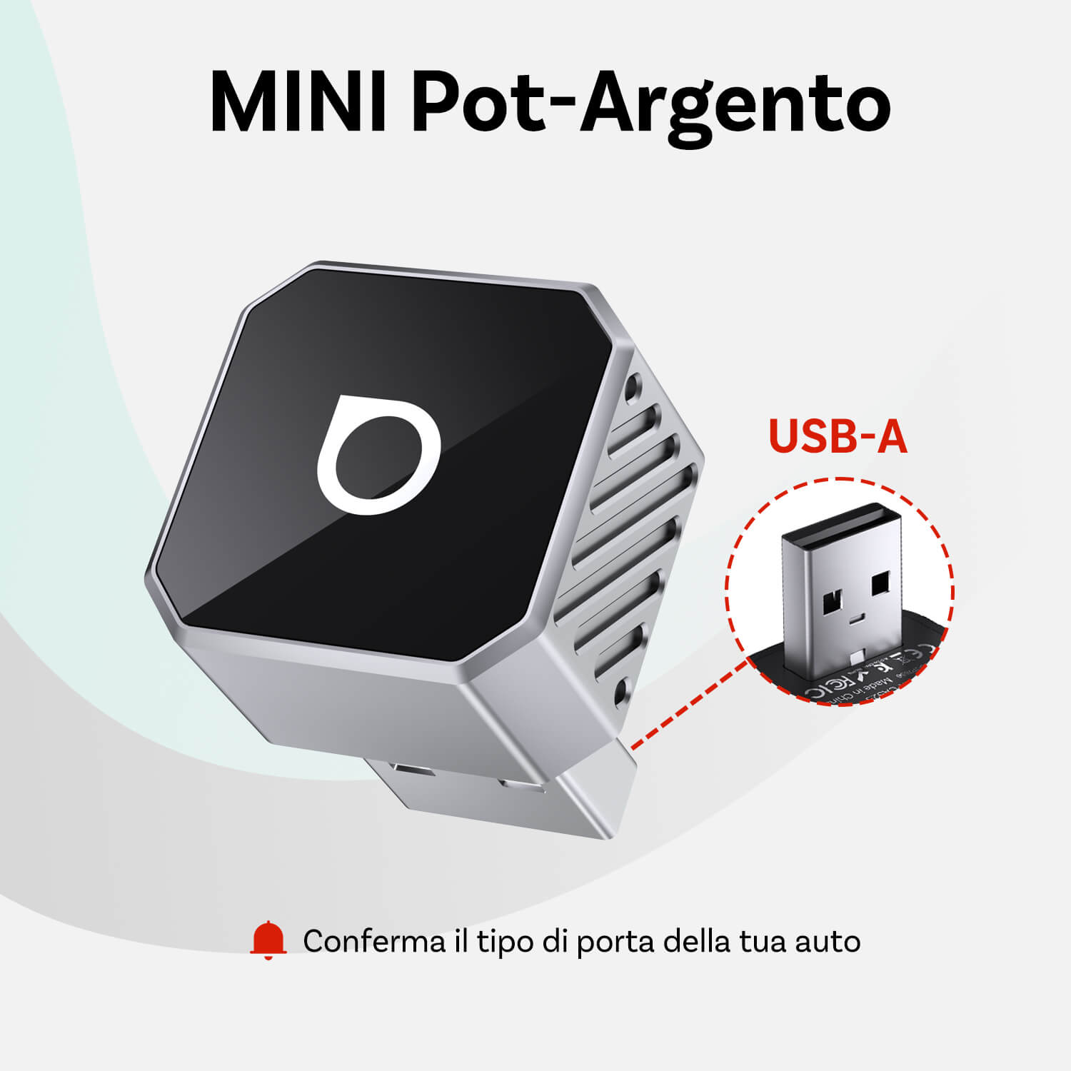 Ottocast® Mini Slim 3.0 Adattatore Wireless CarPlay e Android Auto