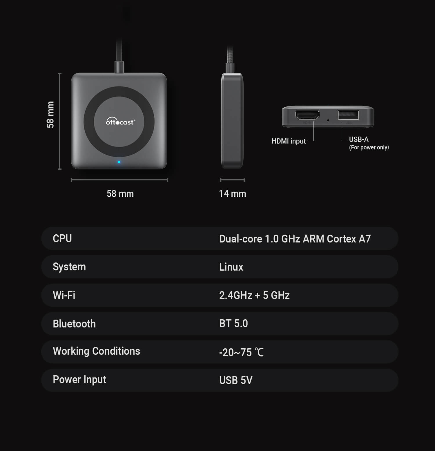 2025 Nuovo Aggiornamento - Car TV Mate Pro | Streaming HDMI + Fire TV Stick + Mirroring dello Schermo & Adattatore Wireless CarPlay Android Auto