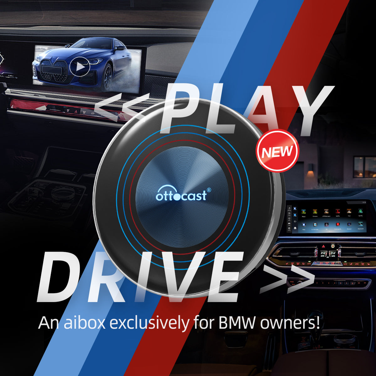 Ottocast® i3 BMW Carplay AI Box