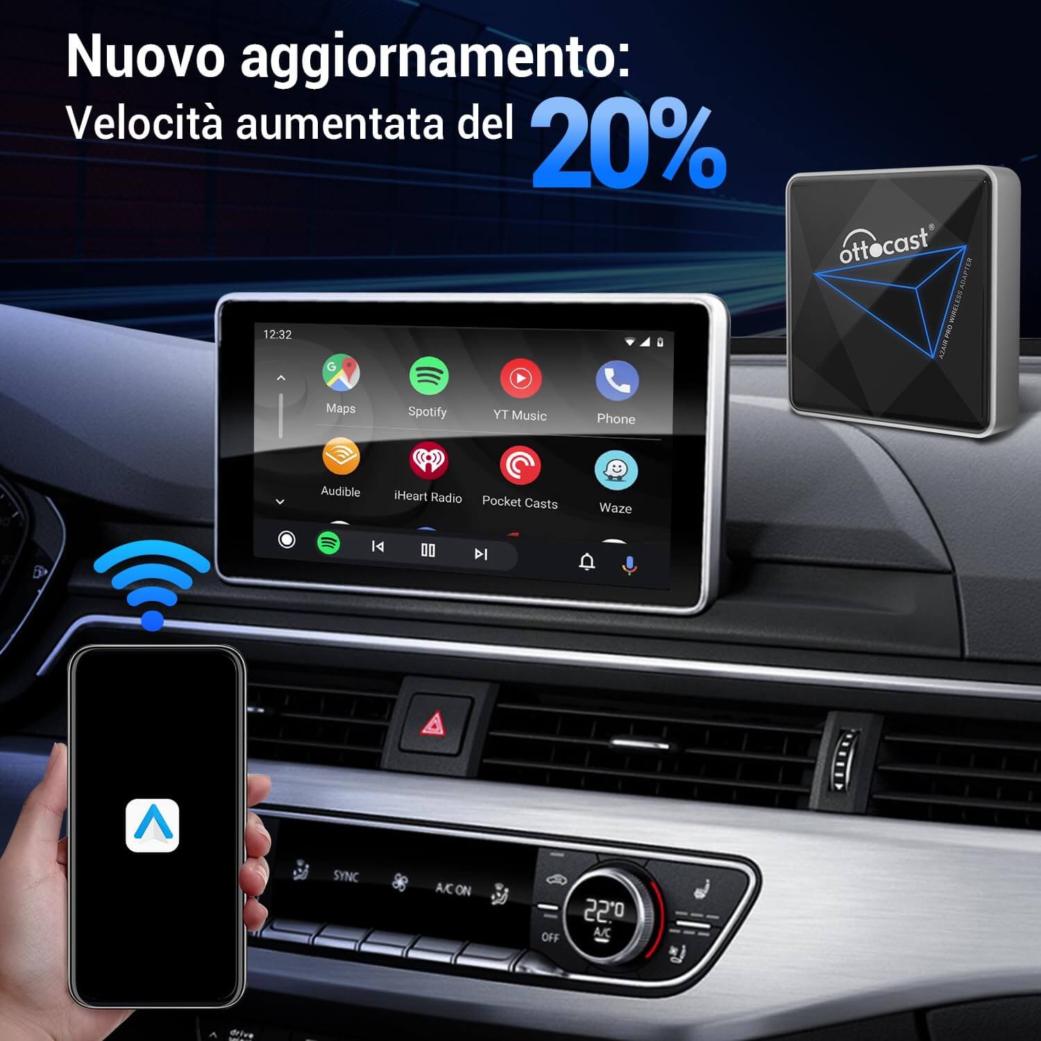 A2Air Pro Wireless Android Auto Adapter