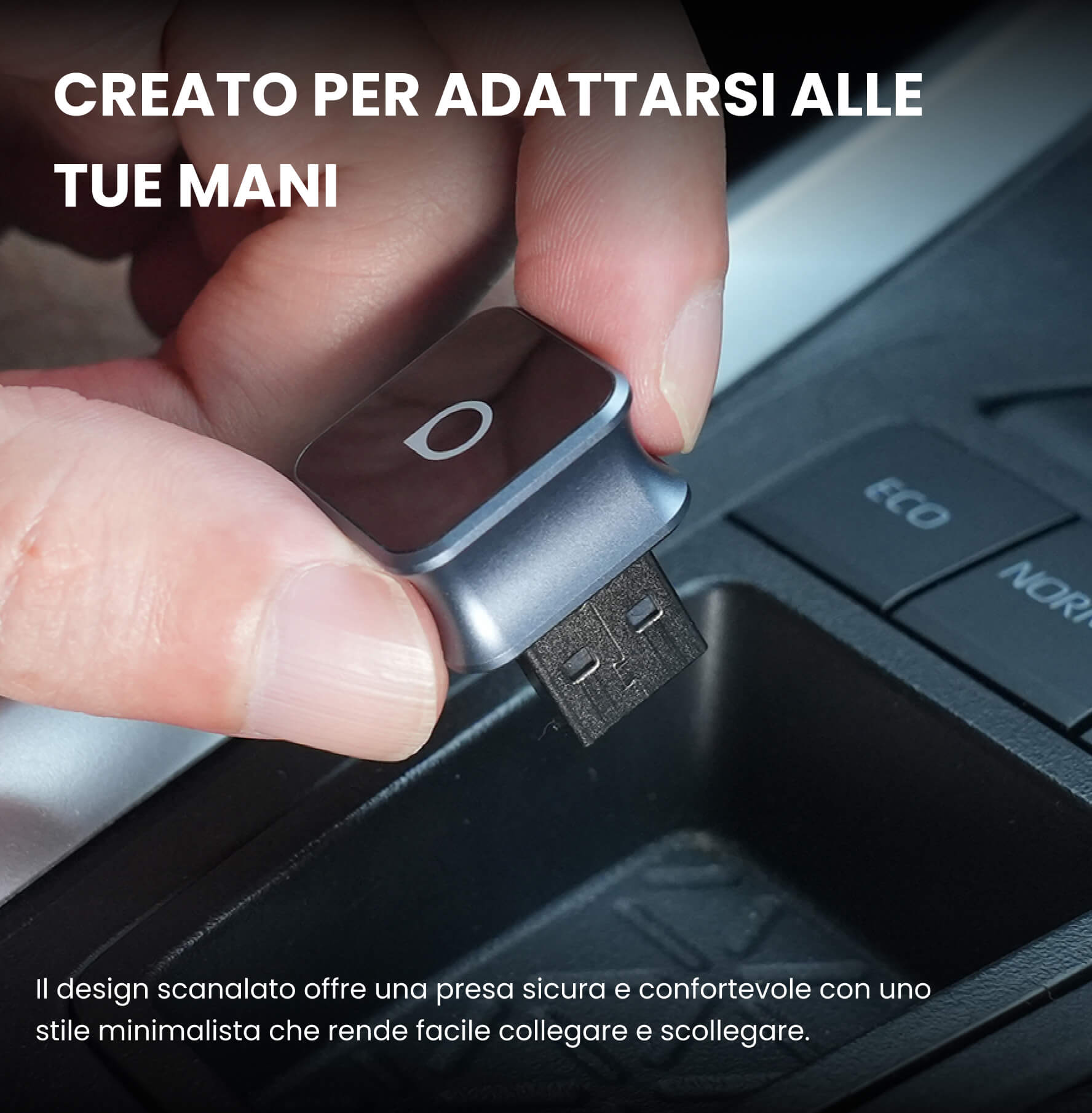 OTTOCAST® Mini Cube 3.0 Adattatore Wireless CarPlay e Android Auto