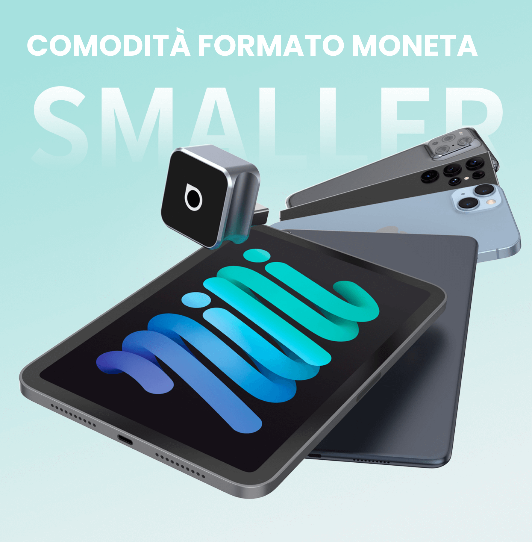 OTTOCAST® Mini Cube 3.0 Adattatore Wireless CarPlay e Android Auto