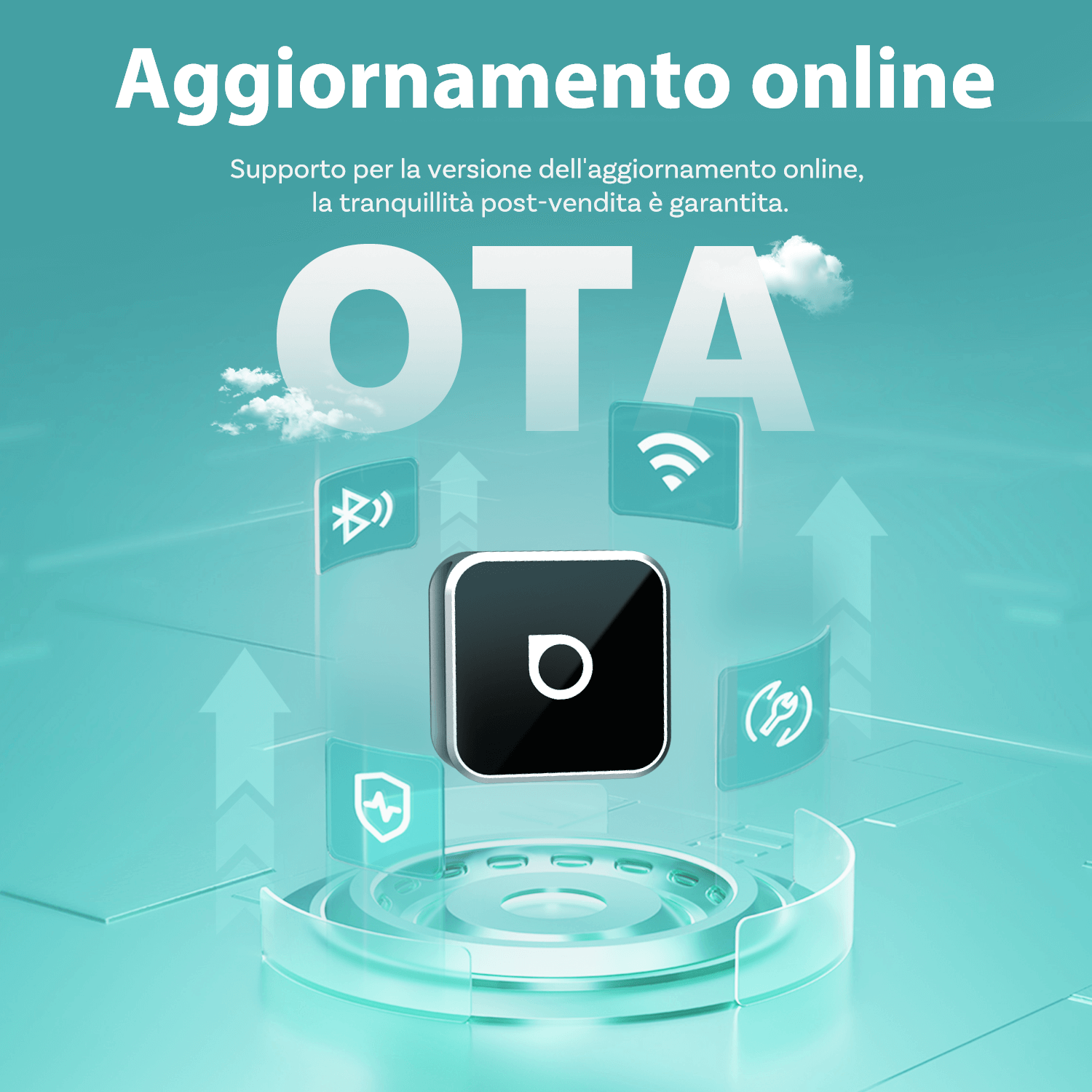 OTTOCAST® Mini Cube 3.0 Adattatore Wireless CarPlay e Android Auto