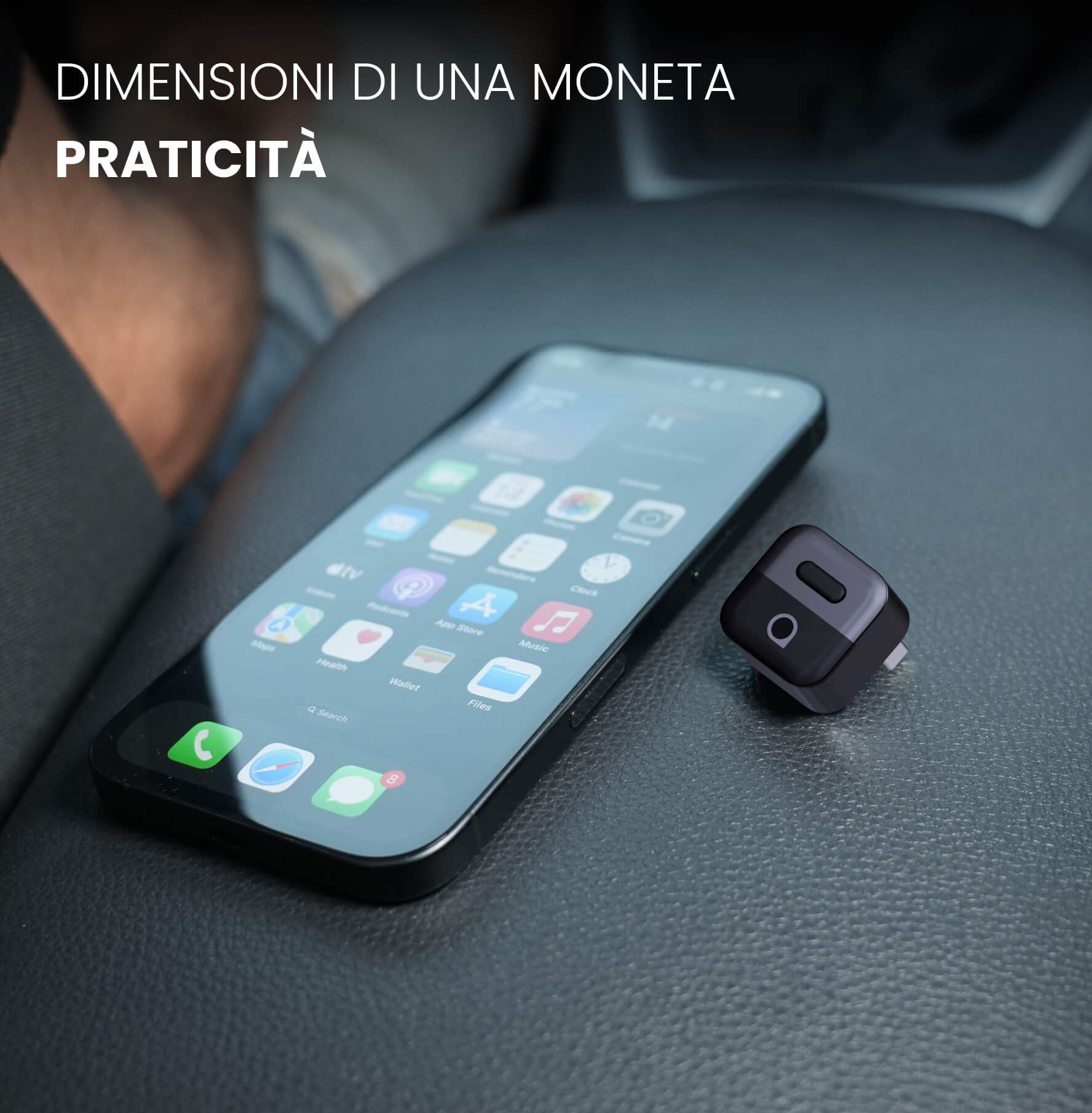 Ottocast® Mini Pico, Wireless CarPlay/Android Auto Adapter