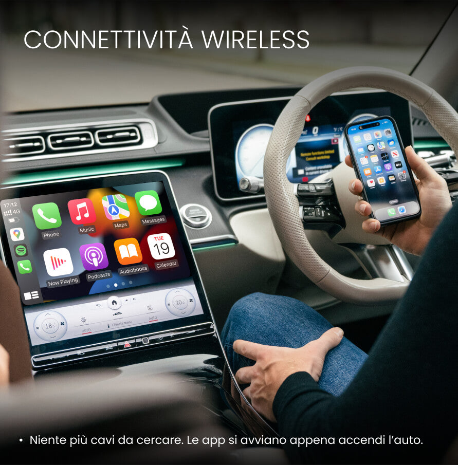 Ottocast® Mini Pico, Wireless CarPlay/Android Auto Adapter