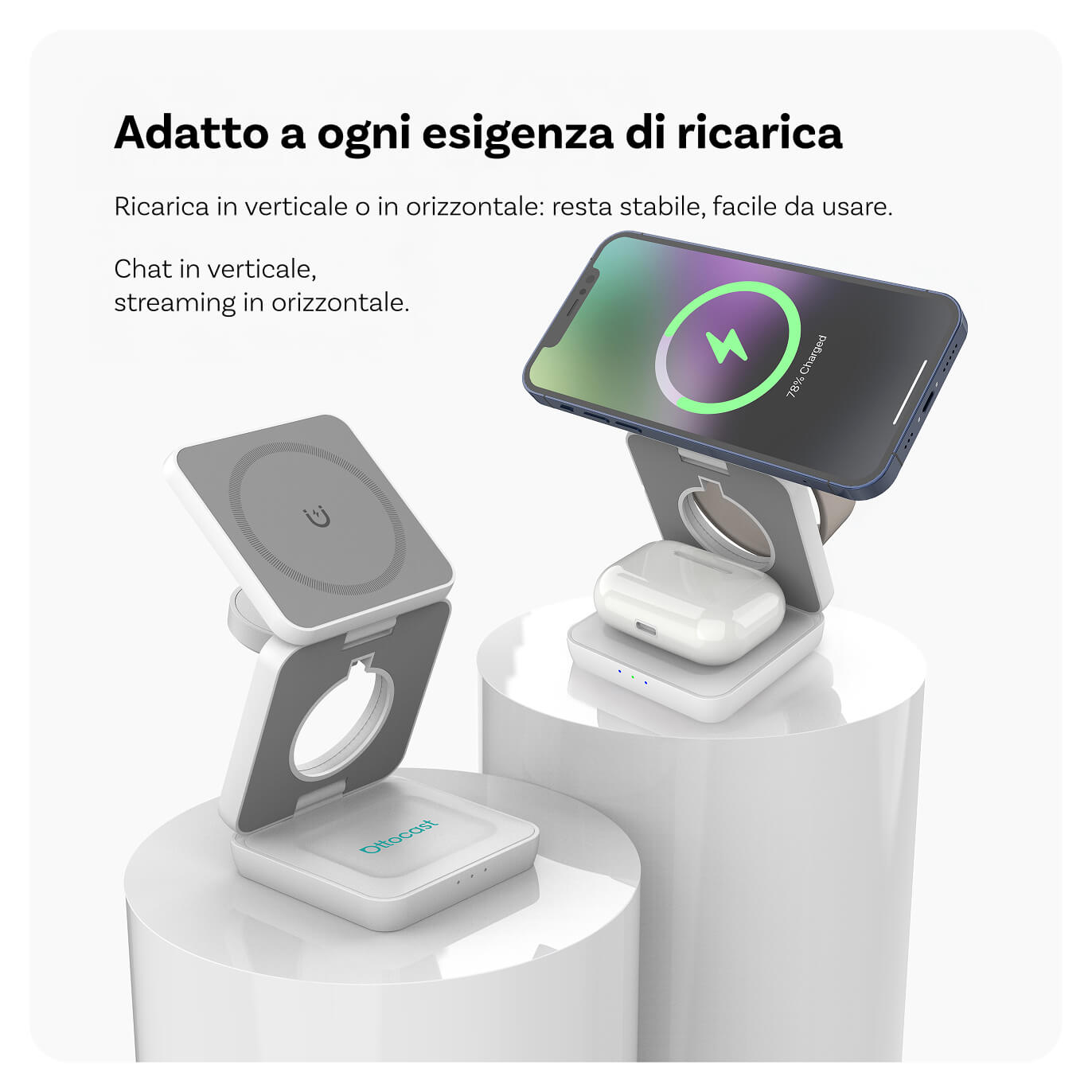 Stazione di ricarica wireless magnetica