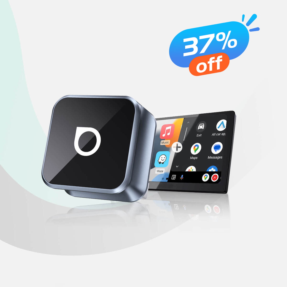 OTTOCAST® Mini Cube 3.0 Adattatore Wireless CarPlay e Android Auto