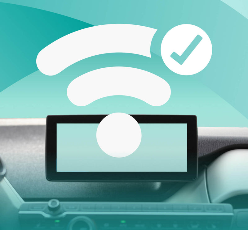 <h4>Lo schermo dell’auto mostra la connessione wireless</h4>
