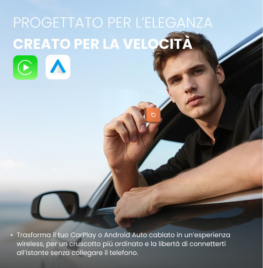 Ottocast mini cube 3.0 Adapter - Cosmic Orange