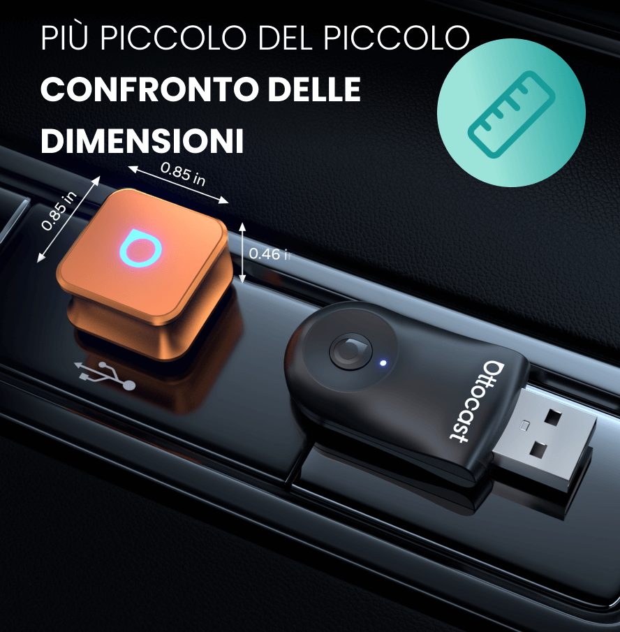 Ottocast mini cube 3.0 Adapter - Cosmic Orange