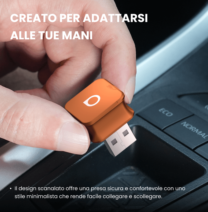 Ottocast mini cube 3.0 Adapter - Cosmic Orange