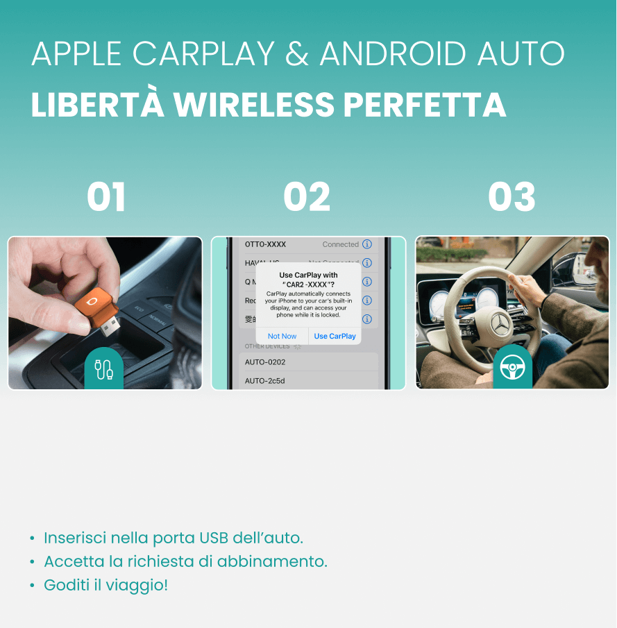 Ottocast mini cube 3.0 Adapter - Cosmic Orange