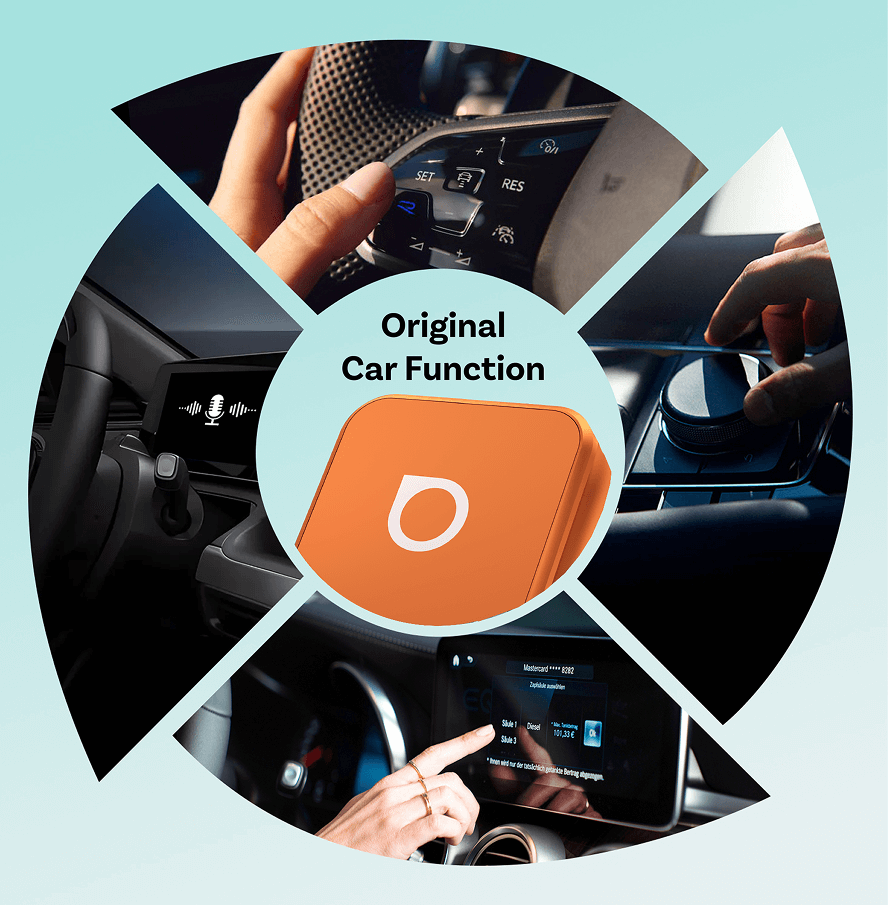 Ottocast mini cube 3.0 Adapter - Cosmic Orange