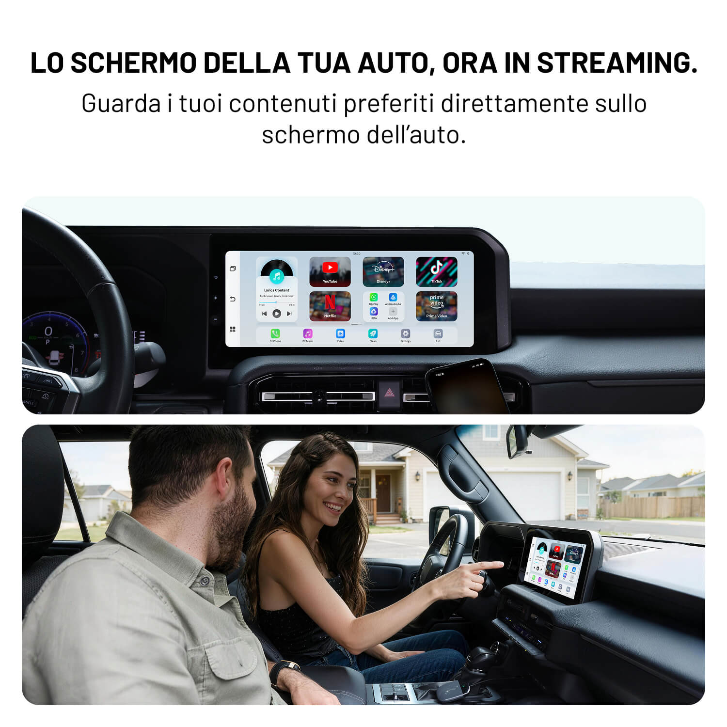 Play2Video X Wireless CarPlay/Android Auto All-in-1 Adapter