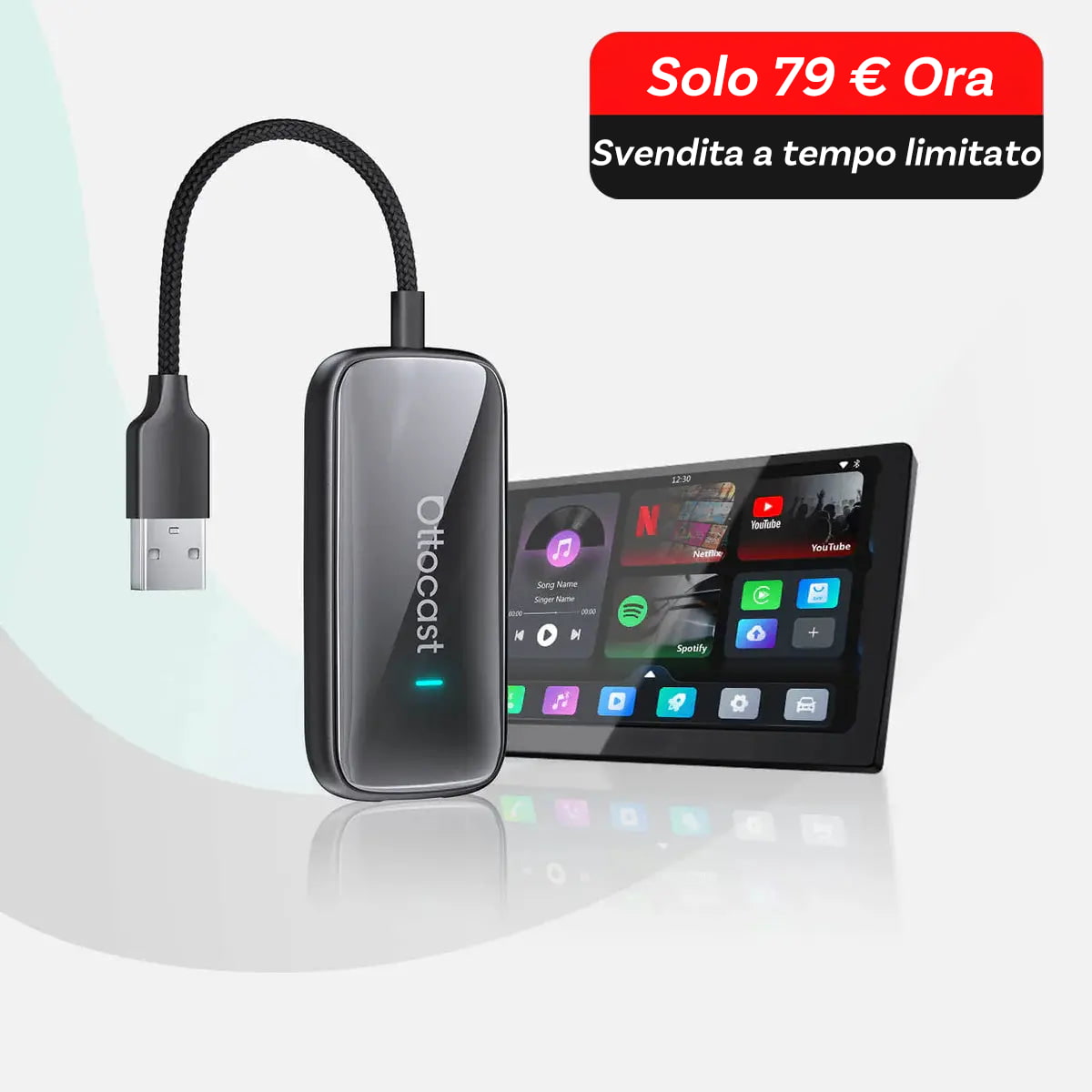 OTTOCAST® Play2Video Ultra All-in-One Adapter with App Hub