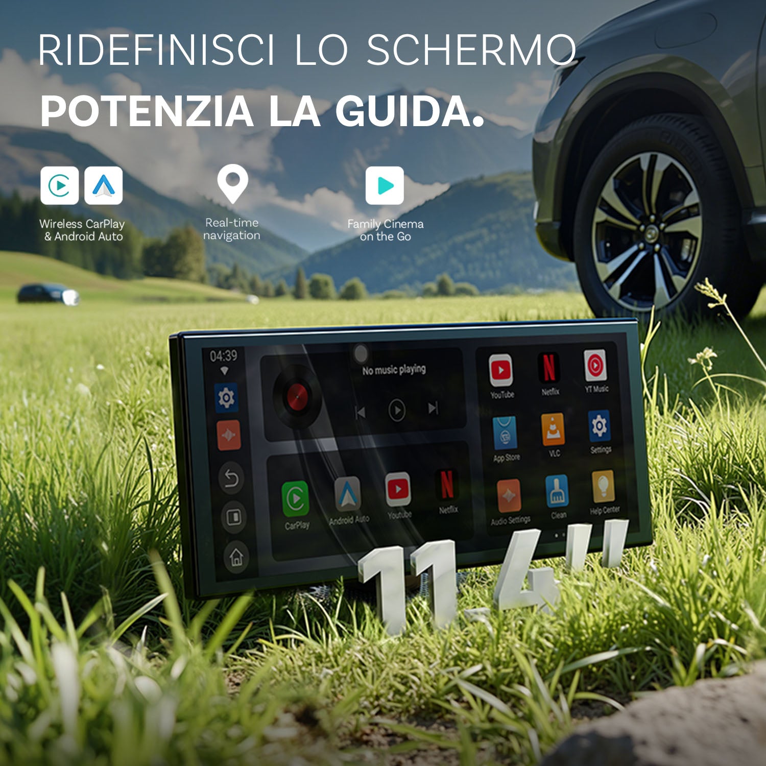 Schermo portatile per auto ScreenFlow