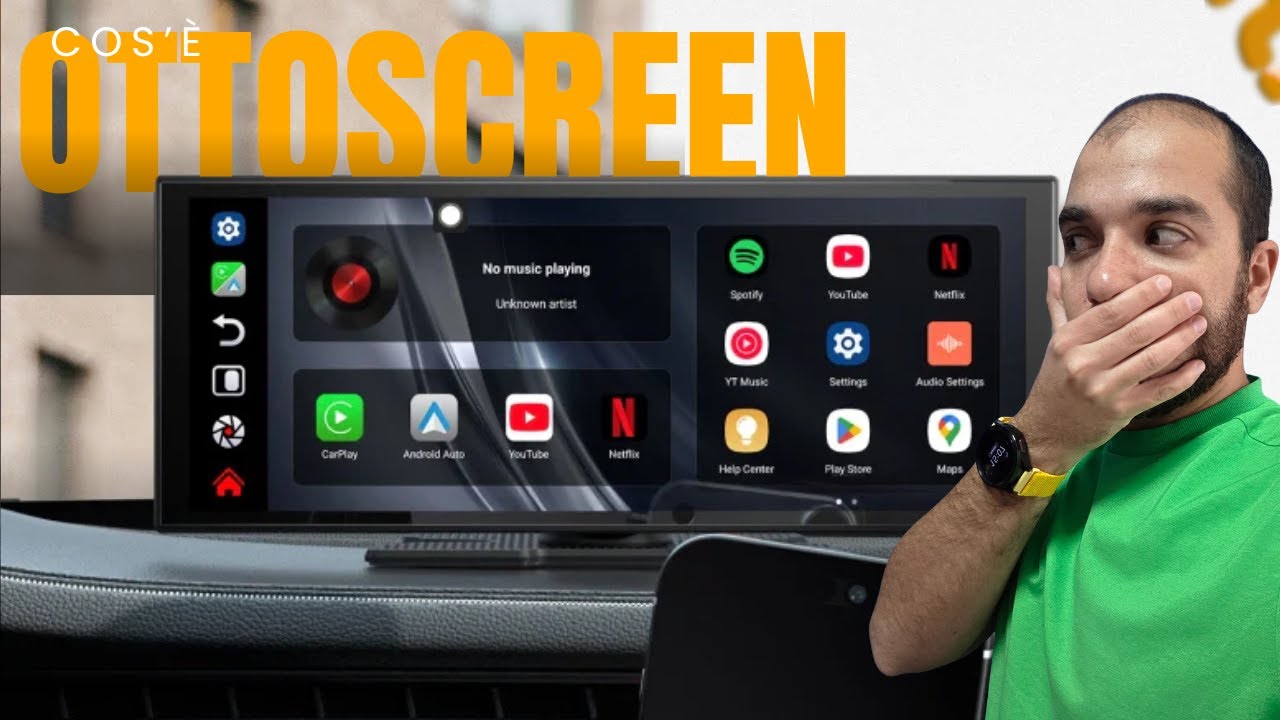 OTTOCAST® Screen Flow Wireless CarPlay and Android Auto Display