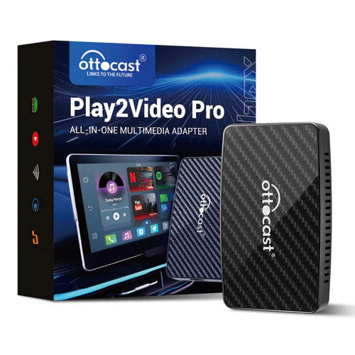 2025 Nuovo Upgrade - Play2Video Pro | Netflix, YouTube, Prime Video, TikTok e Adattatore Wireless CarPlay Android Auto