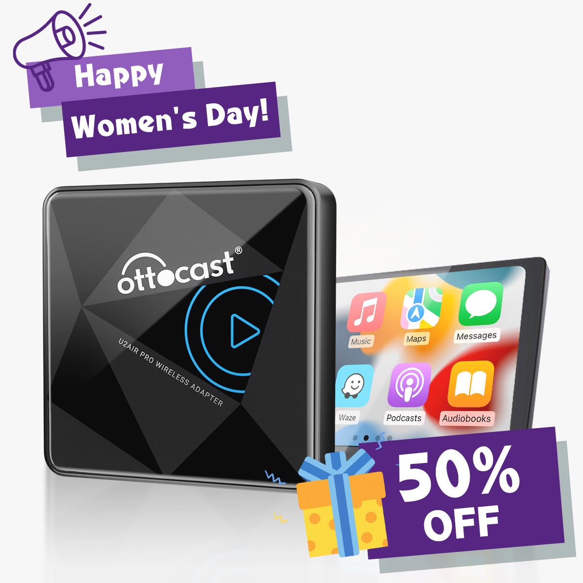 U2AIR Pro Wireless CarPlay Adapter