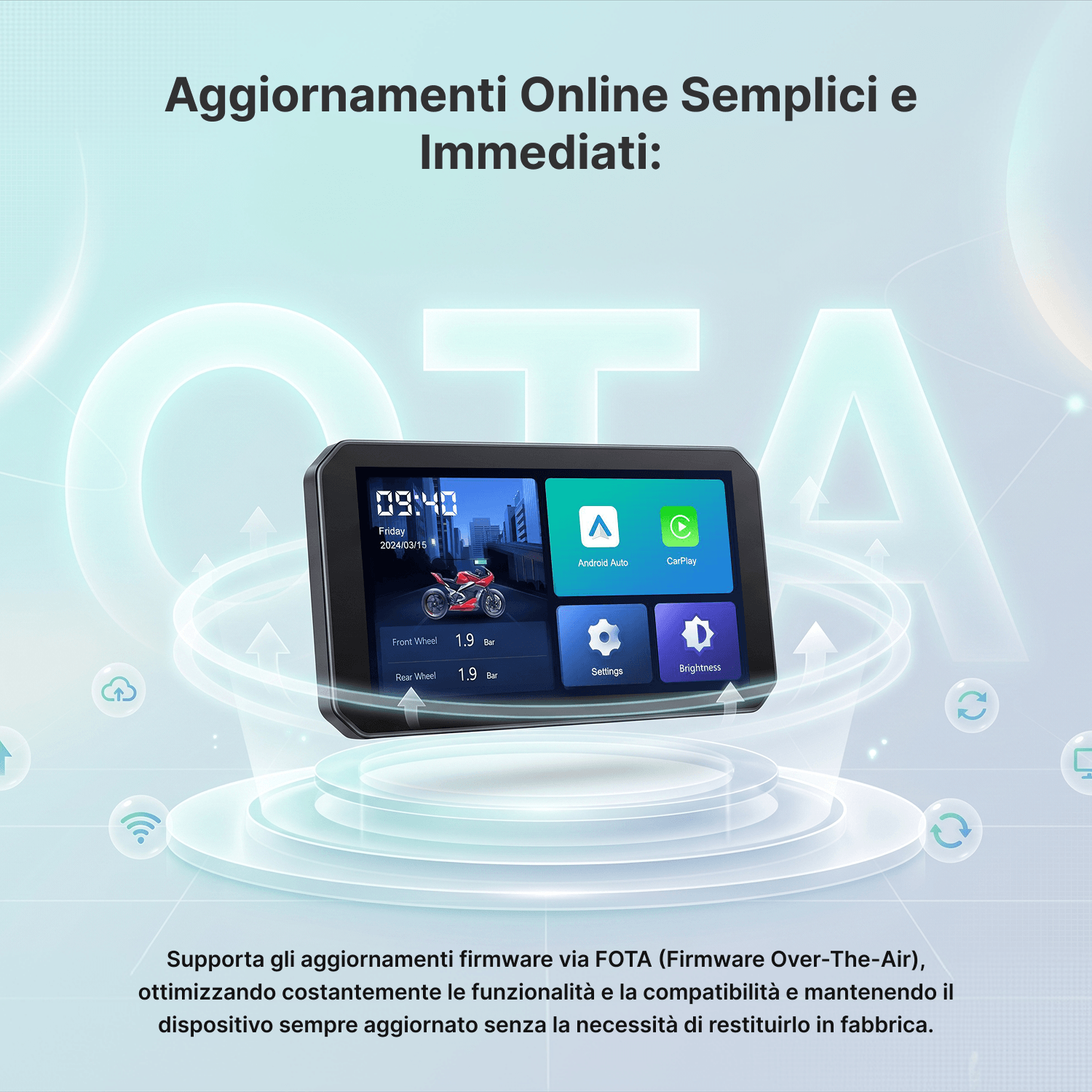Display per Moto Ottocast da 5 Pollici