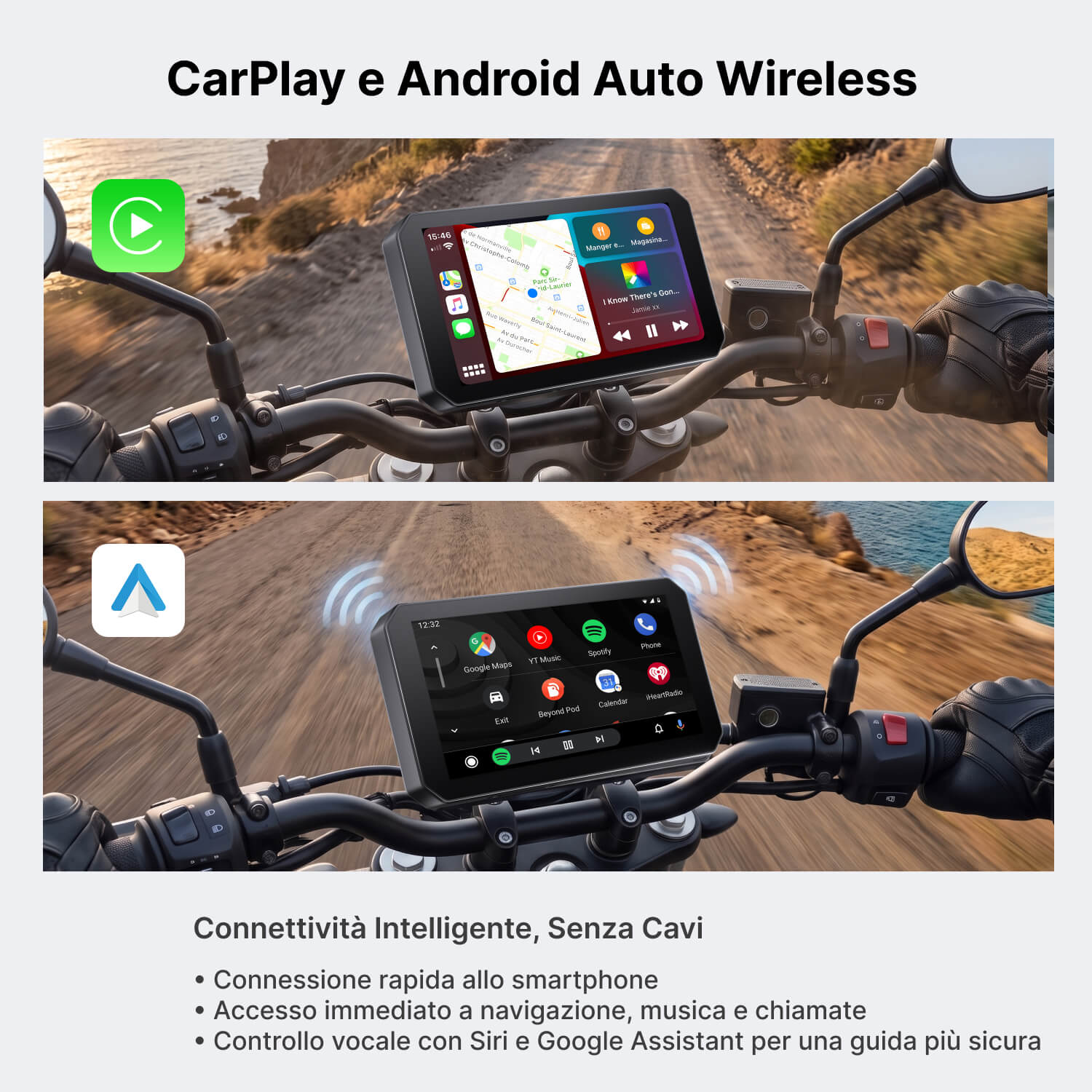 Display per Moto Ottocast da 5 Pollici
