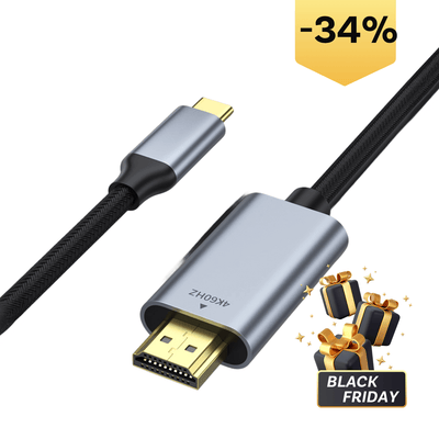 Type-C-HDMI Cable for iPhone 15 Series, MacBook Pro/Air, iPad Pro, Android Series