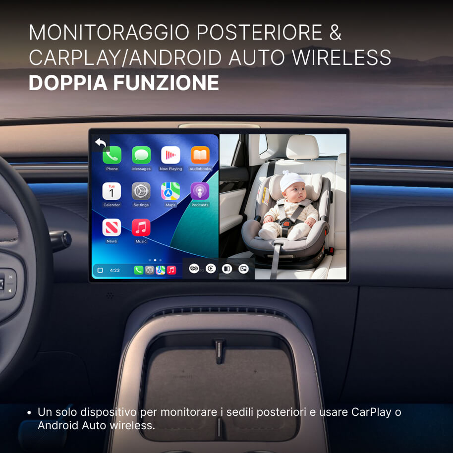 Ottocast® Cabin Care Wireless CarPlay Adapter with Monitoring