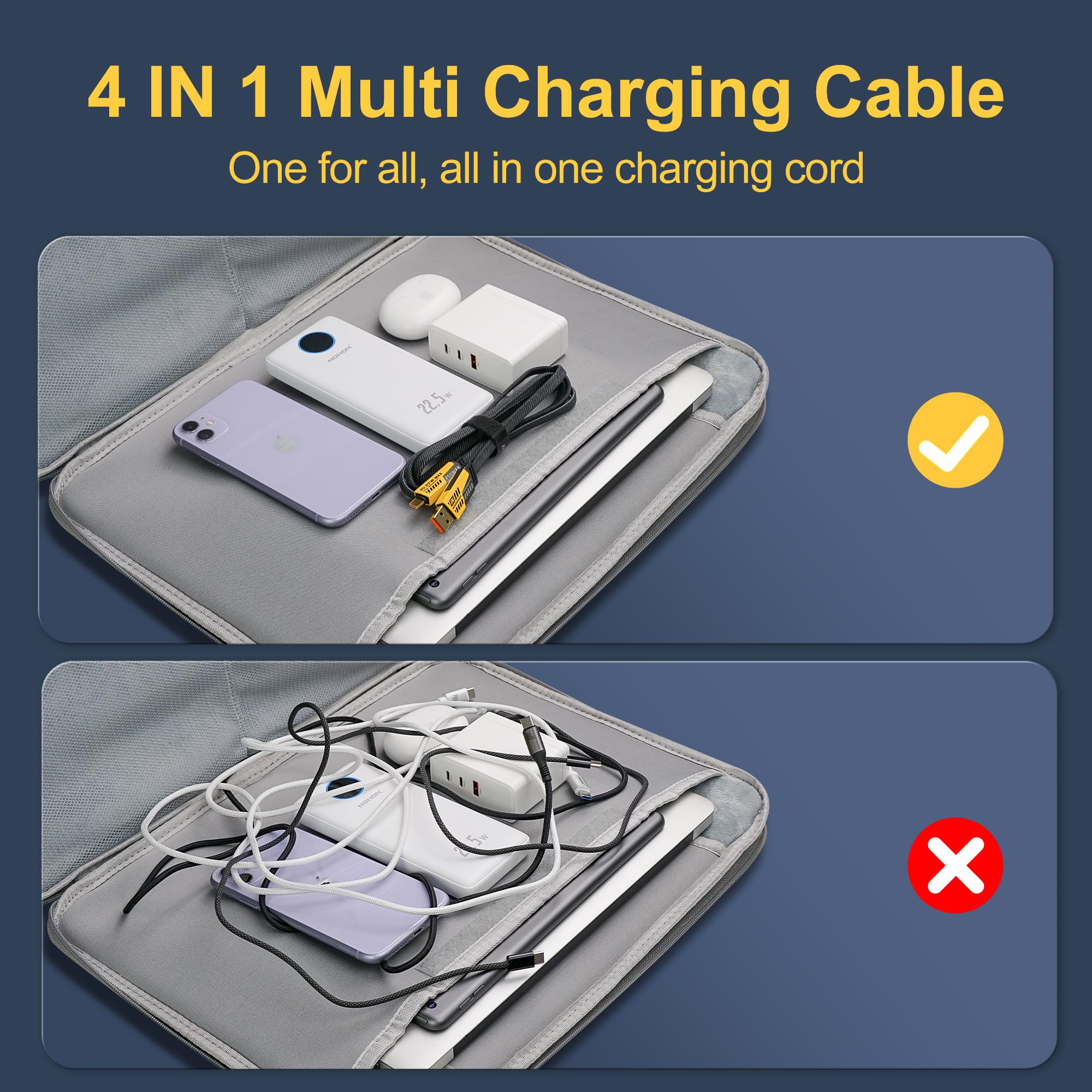 Cavo di ricarica rapida universale 4 in 1