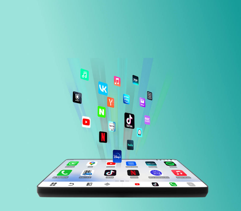 <h3>Tutte le tue app preferite sullo schermo dell’auto.</h3>