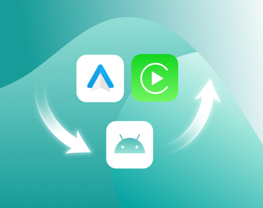 <h4>3. Passa a CarPlay, Android Auto o al sistema Android con un solo tocco</h4>