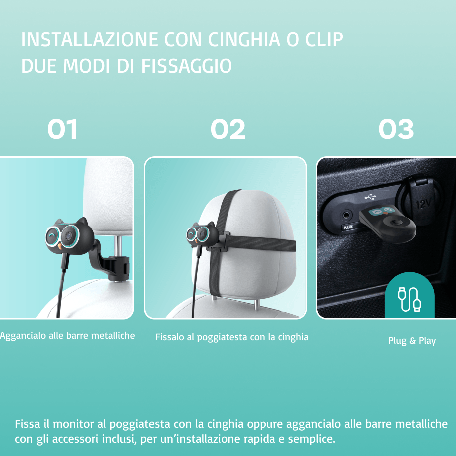 OTTOCAST® Cabin Care Adattatore CarPlay Wireless con Monitoraggio