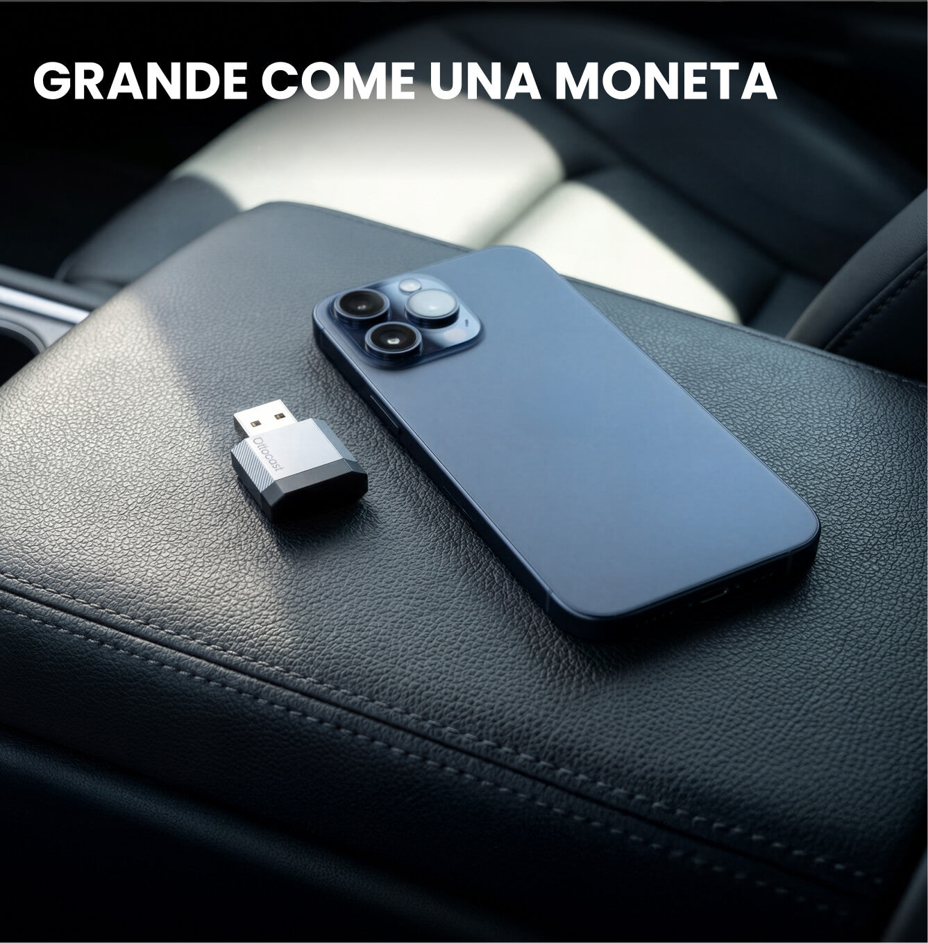 Ottocast Mini NOVA – Adattatore Wireless per CarPlay e Android Auto