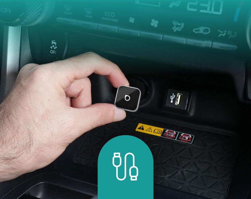 <h4>Collega alla porta USB</h4>