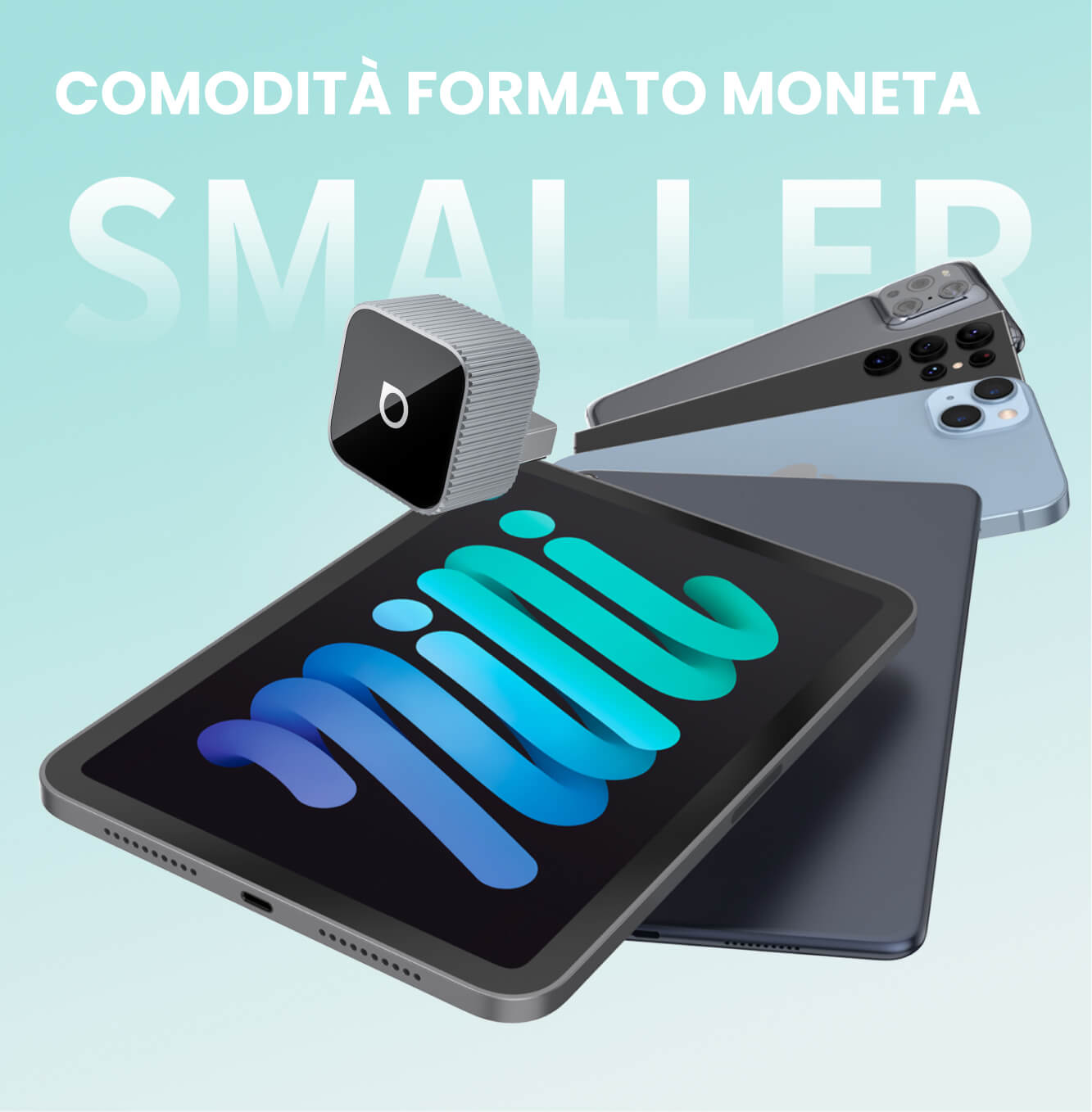 Ottocast® Mini Slim 3.0 Adattatore Wireless CarPlay e Android Auto