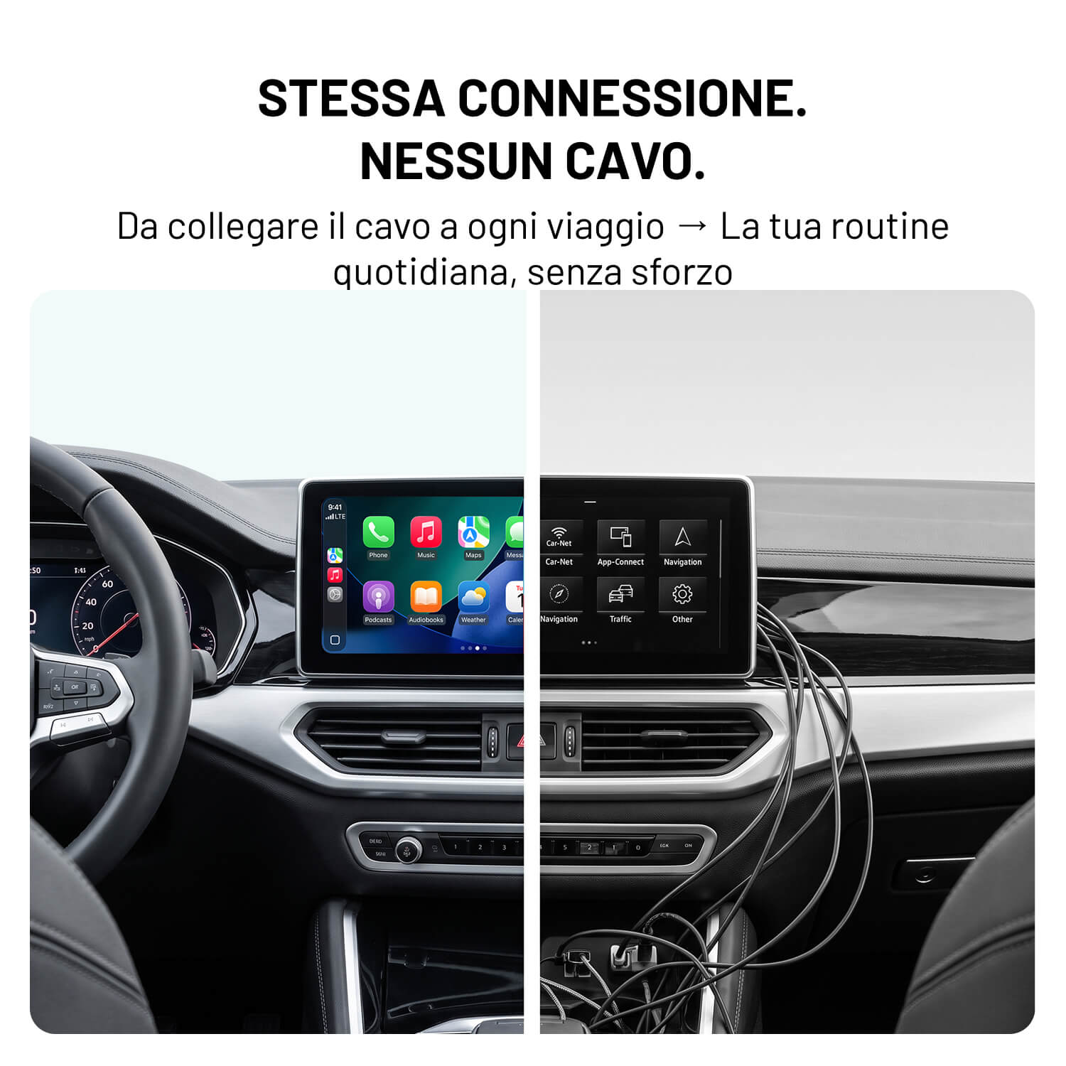 U2Air Edge – Adattatore Wireless per CarPlay e Android Auto