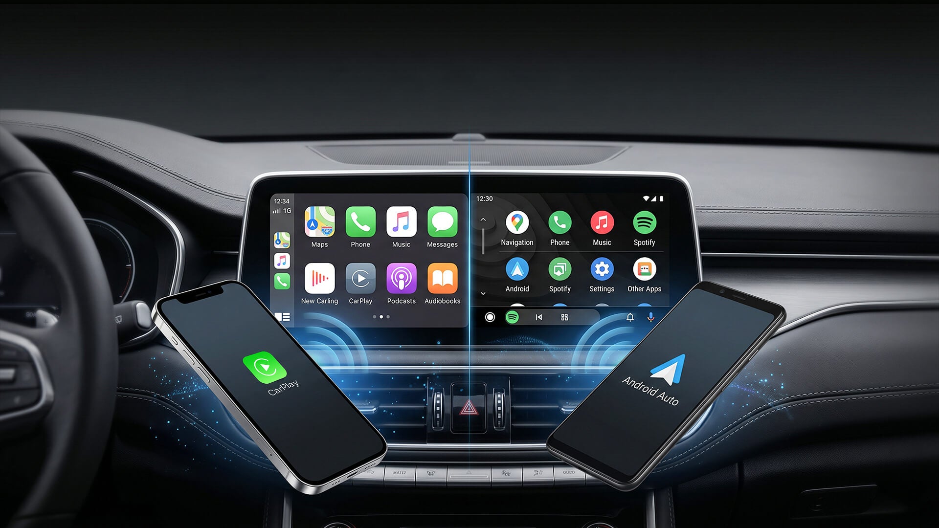 Wireless CarPlay e Android Auto