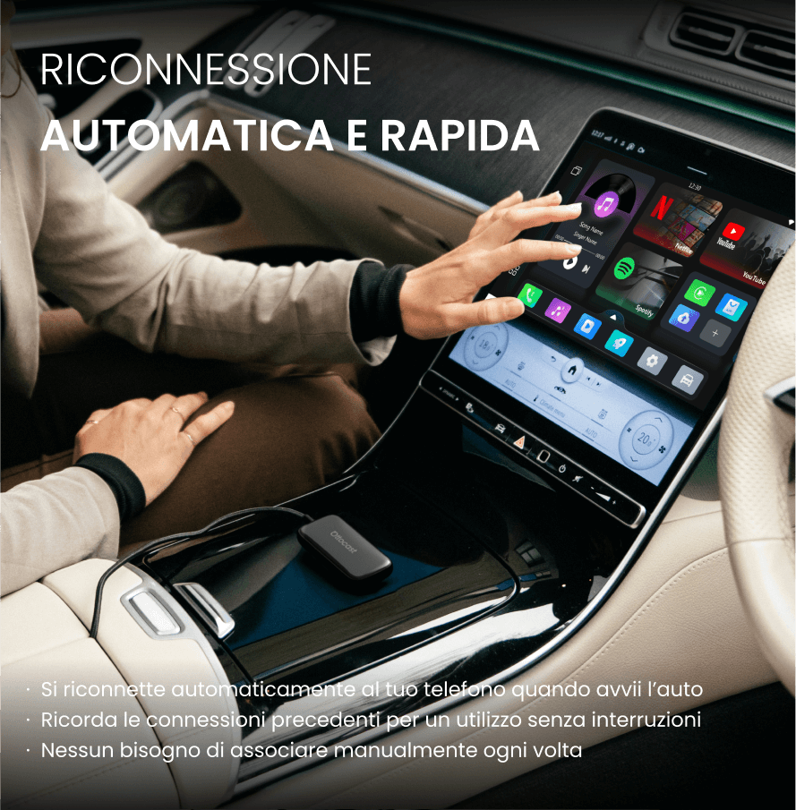 Nuova versione 2026 Plav2Video Ultra | Adattatore wireless CarPlay e Android Auto All-in-1 con App Hu
